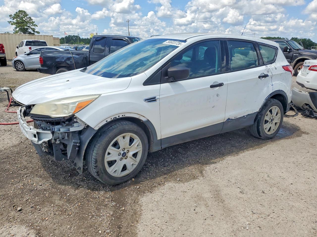 2014 Ford Escape S Белый vin: 1FMCU0F78EUB48592