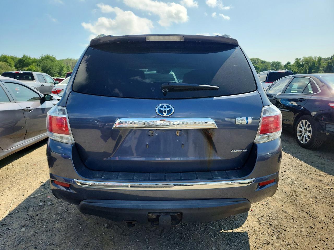 2013 Toyota Highlander Hybrid Limited Blue vin: JTEDC3EH8D2013108