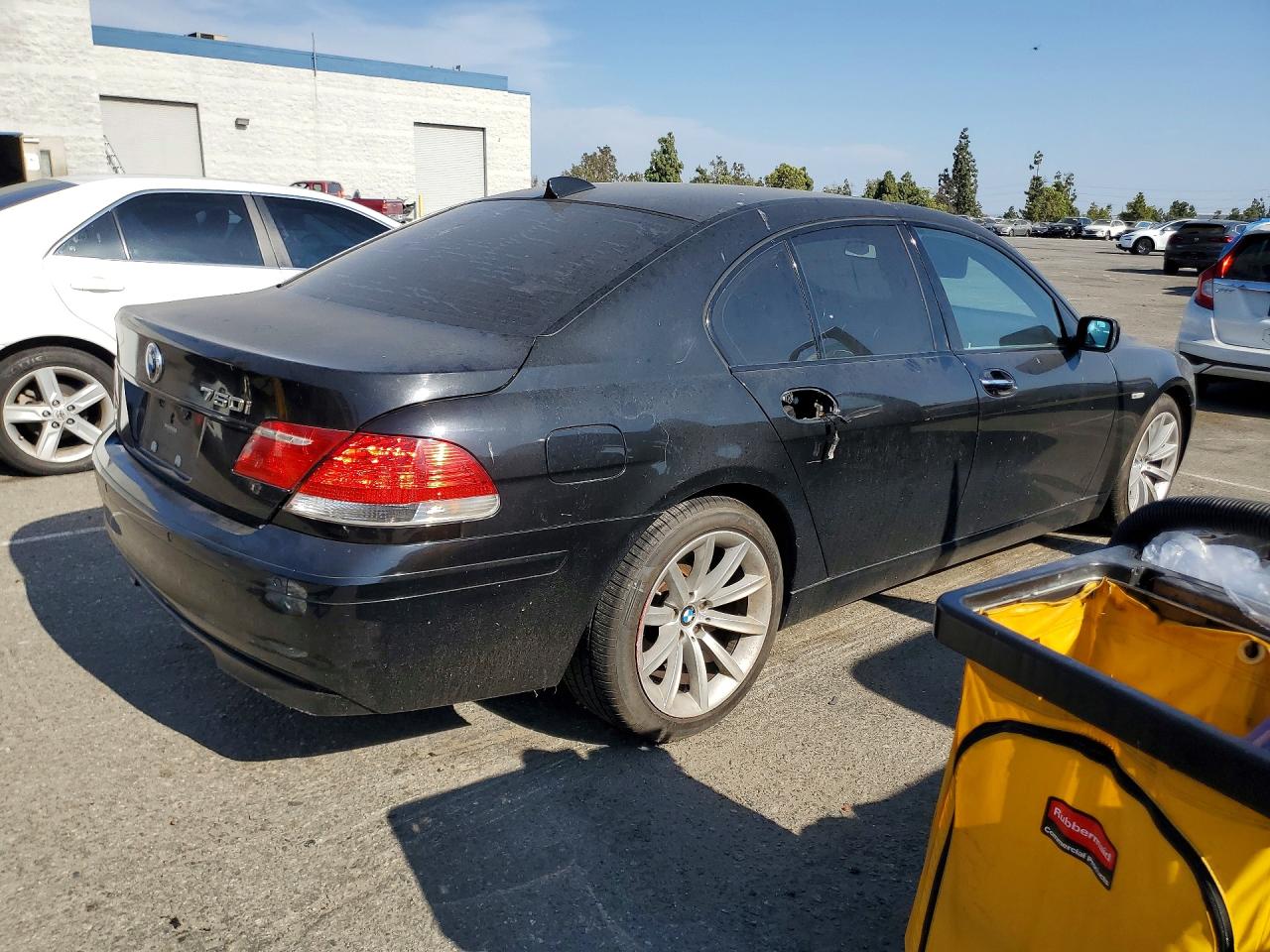 2007 Bmw 750 I Black vin: WBAHL83547DT09339