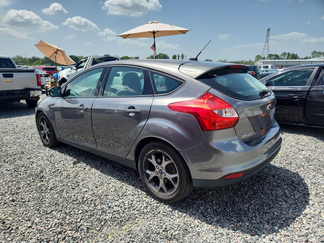 2014 Ford Focus Se Gray vin: 1FADP3K27EL280167
