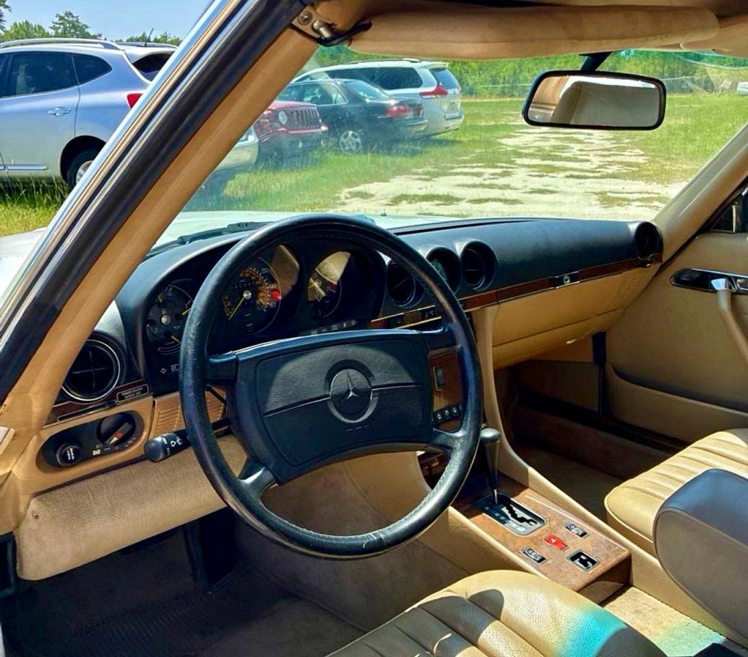 1988 Mercedes-benz 560 Sl White vin: WDBBA48D8JA090576