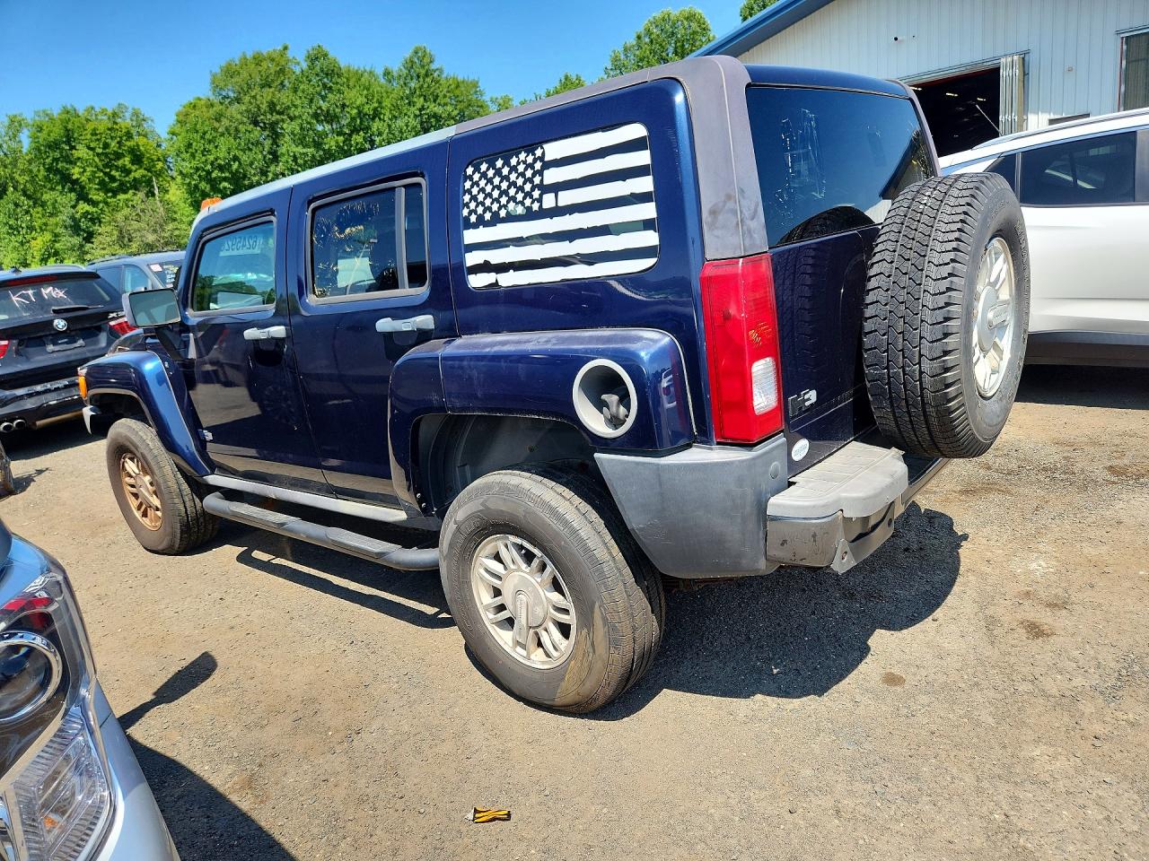 2007 Hummer H3 Синий vin: 5GTDN13E378172303