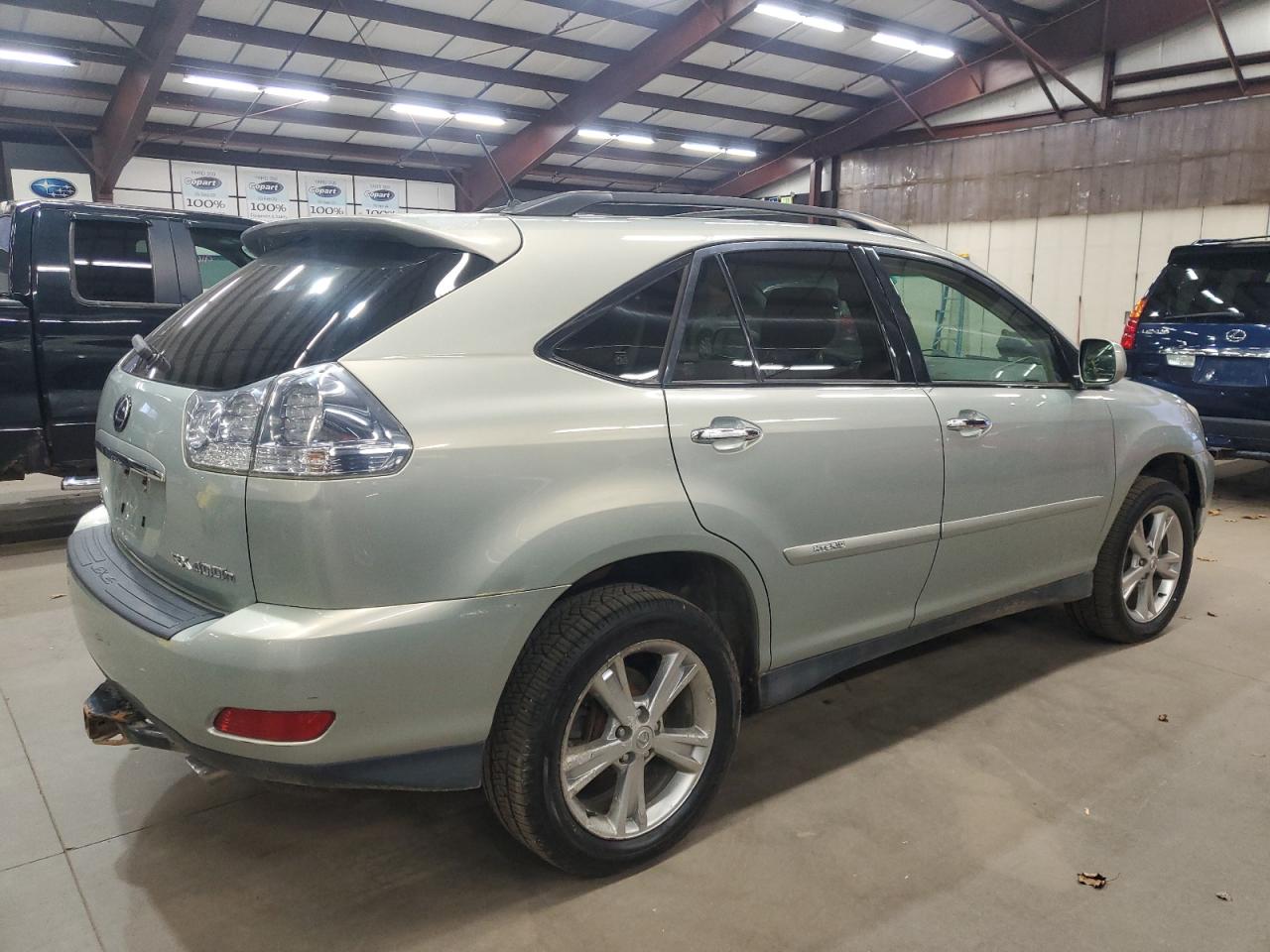 2008 Lexus Rx 400h Silver vin: JTJHW31U282043126