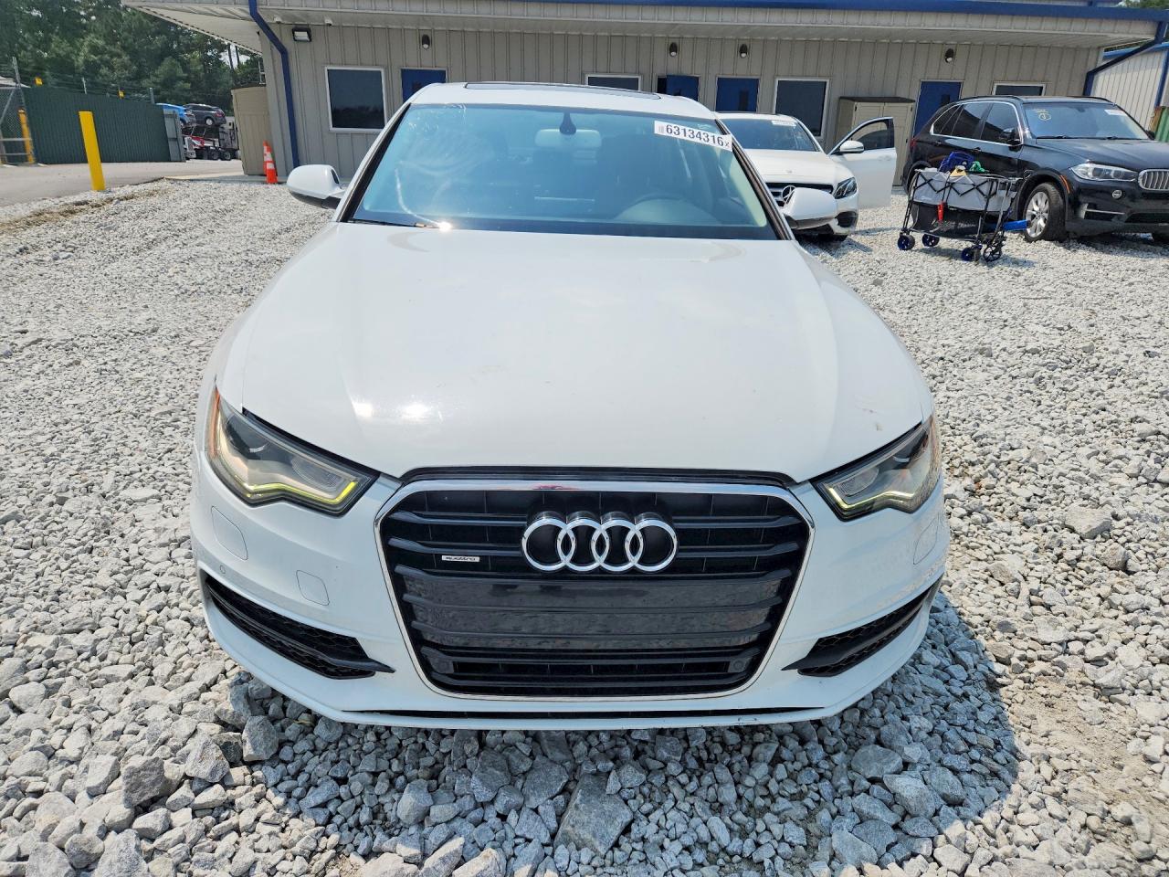 2014 Audi A6 Prestige White vin: WAUHMAFC1EN149667