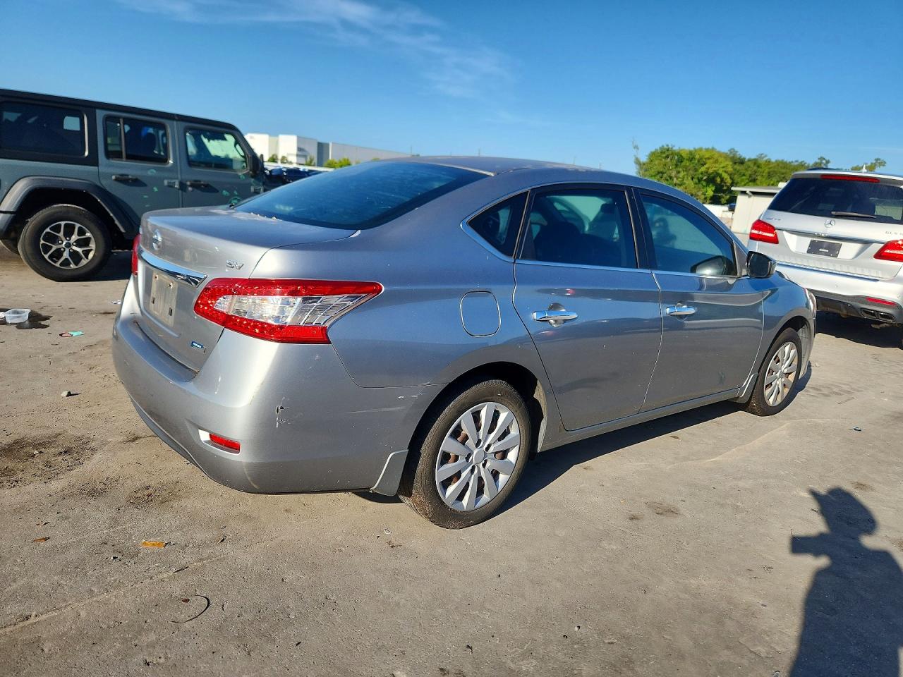 2014 Nissan Sentra Sv Серый vin: 3N1AB7AP9EY264062