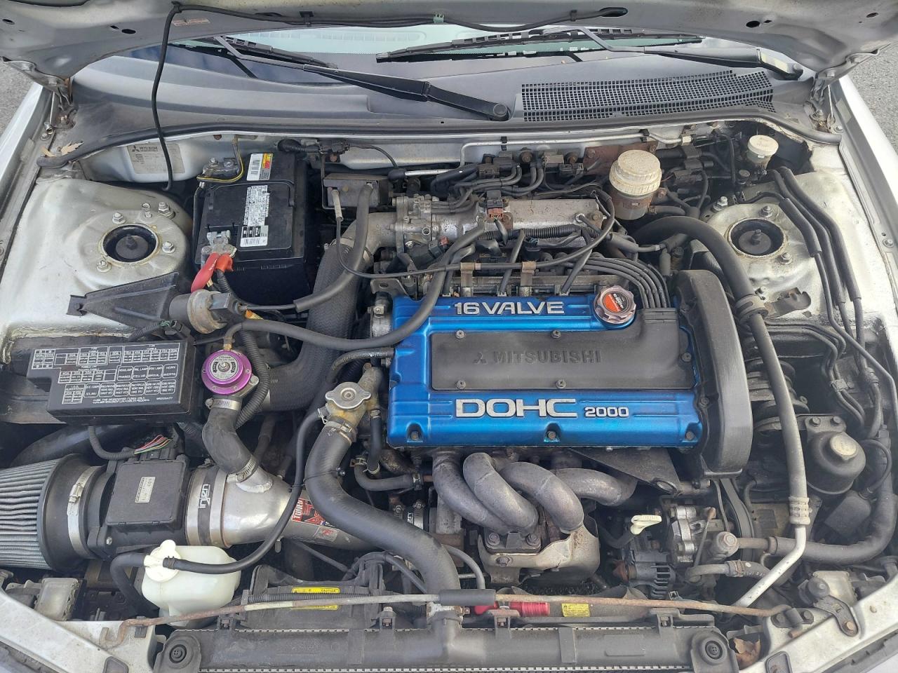 1997 Mitsubishi Eclipse Gsx Silver vin: 4A3AL54F6VE178476