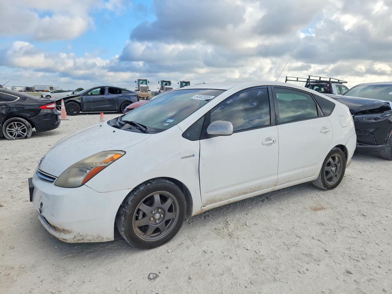 2008 Toyota Prius Touring White vin: JTDKB20U383440905