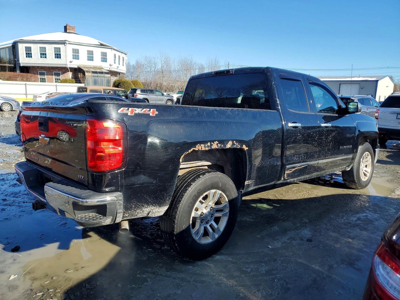 2014 Chevrolet Silverado K1500 Ltz Black vin: 1GCVKSECXEZ200580