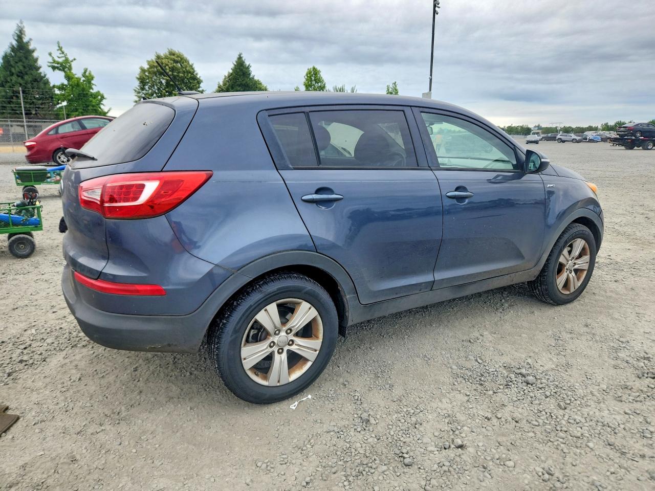 2013 Kia Sportage Lx Blue vin: KNDPBCA26D7466944