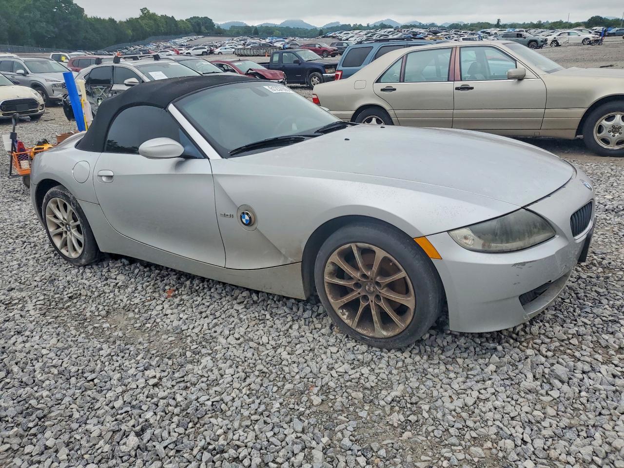 2007 Bmw Z4 3.0 Silver vin: 4USBU33567LW73688