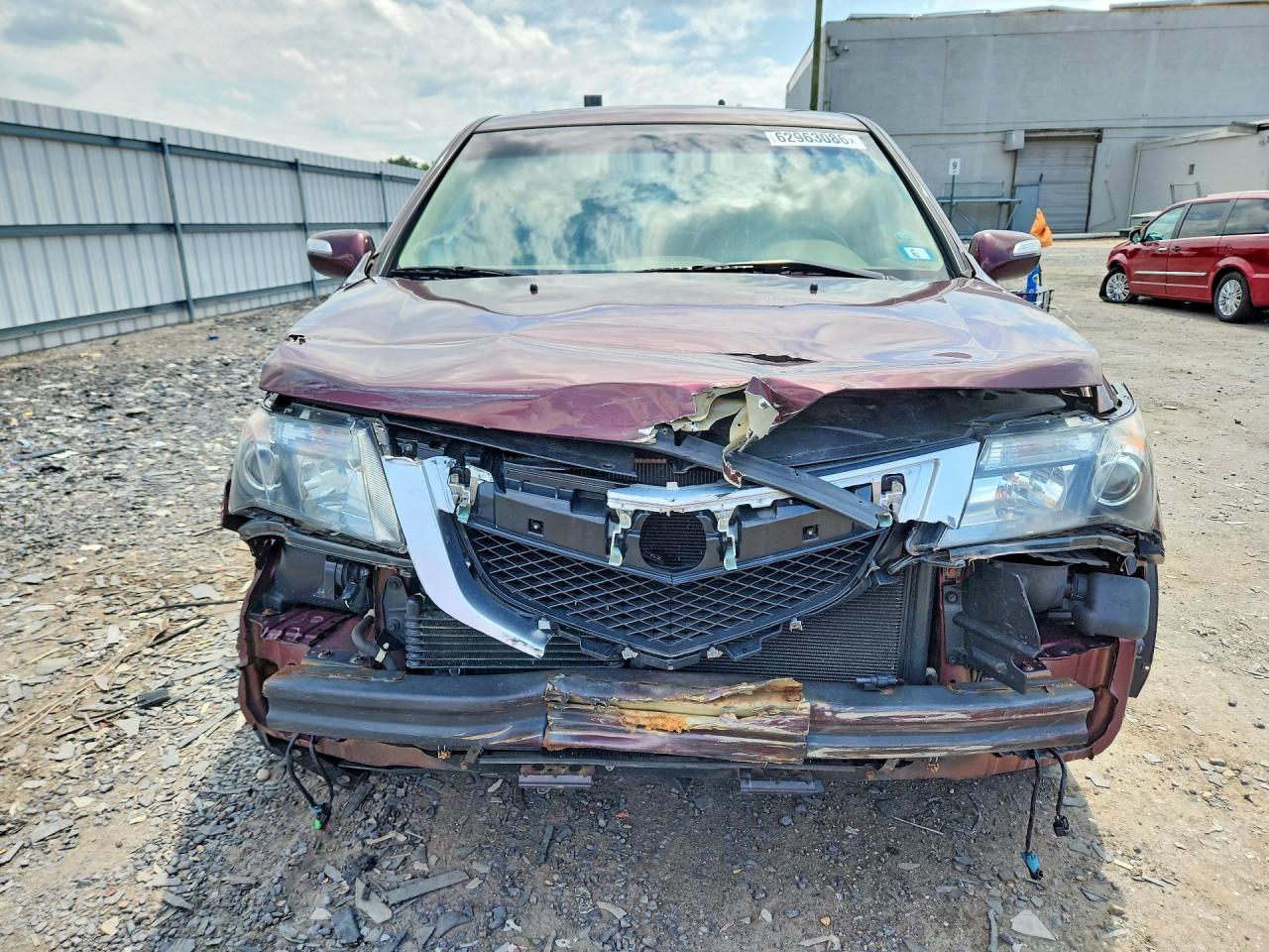 2013 Acura Mdx Burgundy vin: 2HNYD2H22DH515974