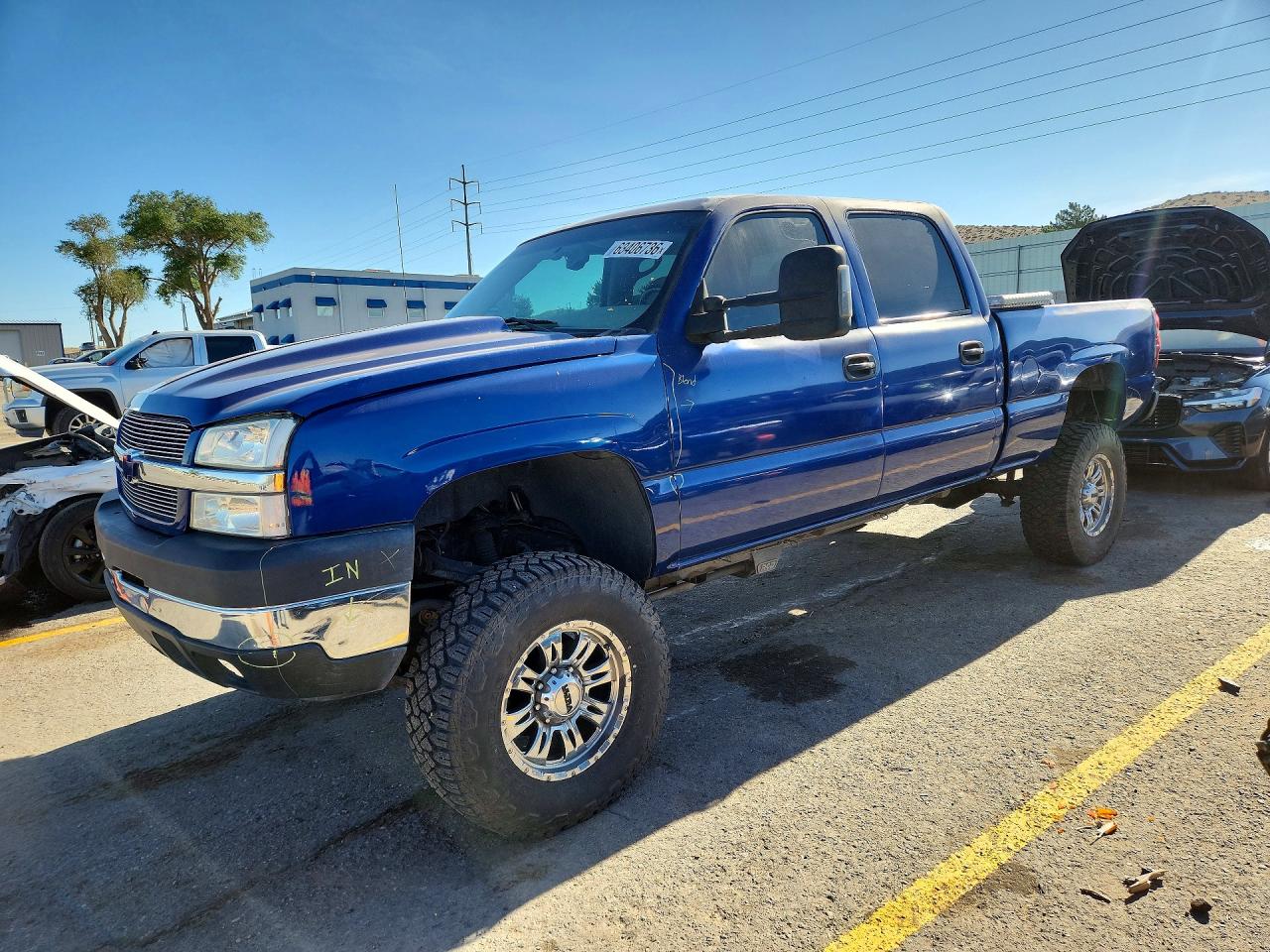 2004 Chevrolet Silverado K2500 Heavy Duty Blue vin: 1GCHK231X4F150004