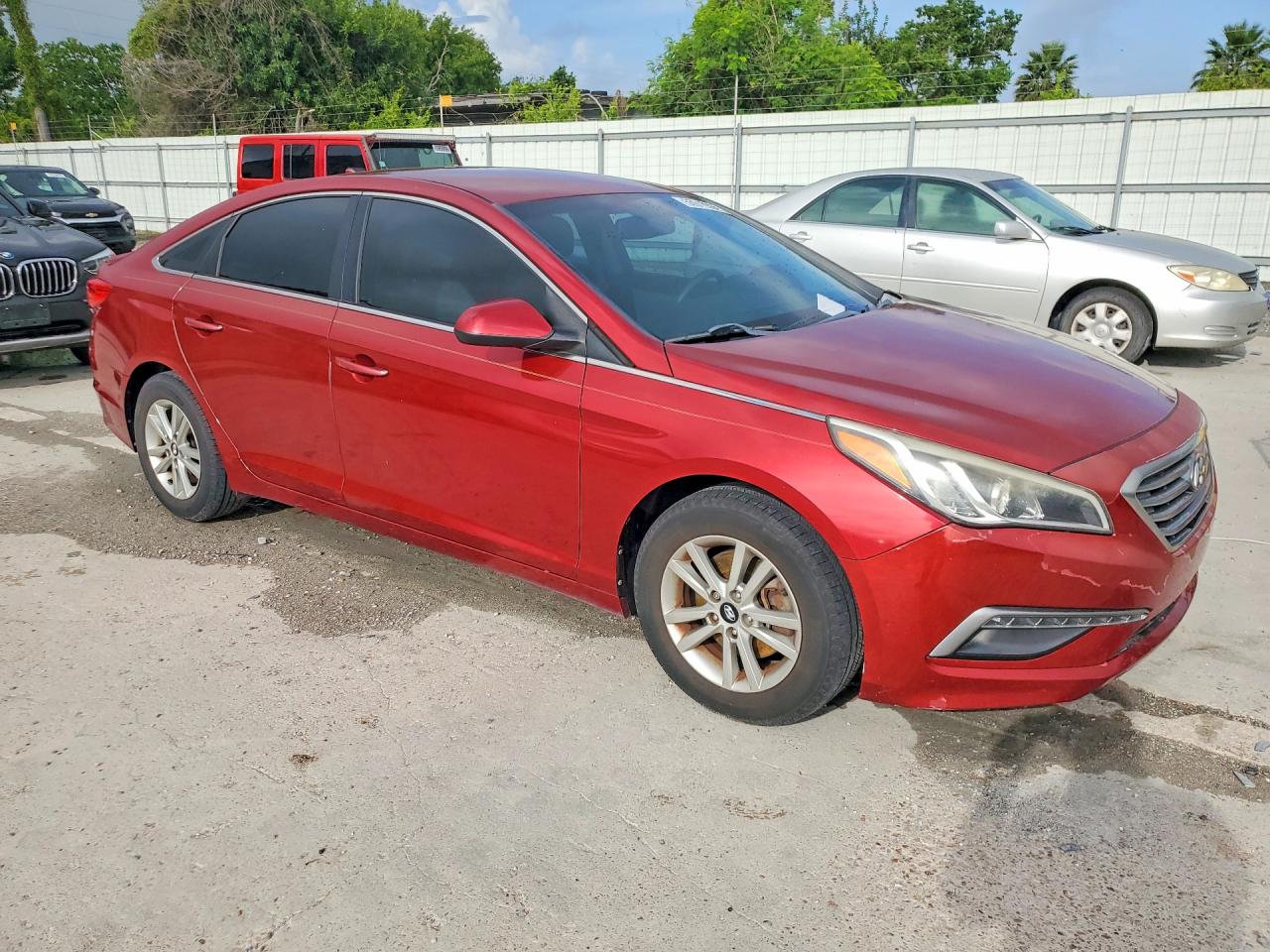 2015 Hyundai Sonata Se Maroon vin: 5NPE24AF9FH163400