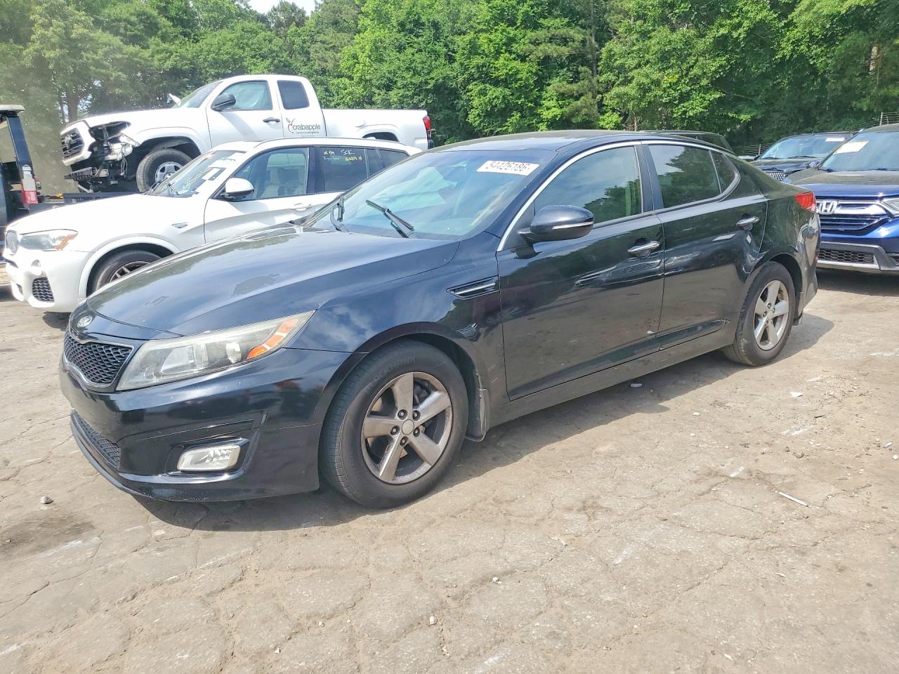 2015 Kia Optima Lx Черный vin: 5XXGM4A79FG448055