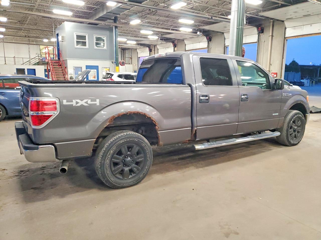 2012 Ford F150 Supercrew Gray vin: 1FTFW1ET0CKD97140