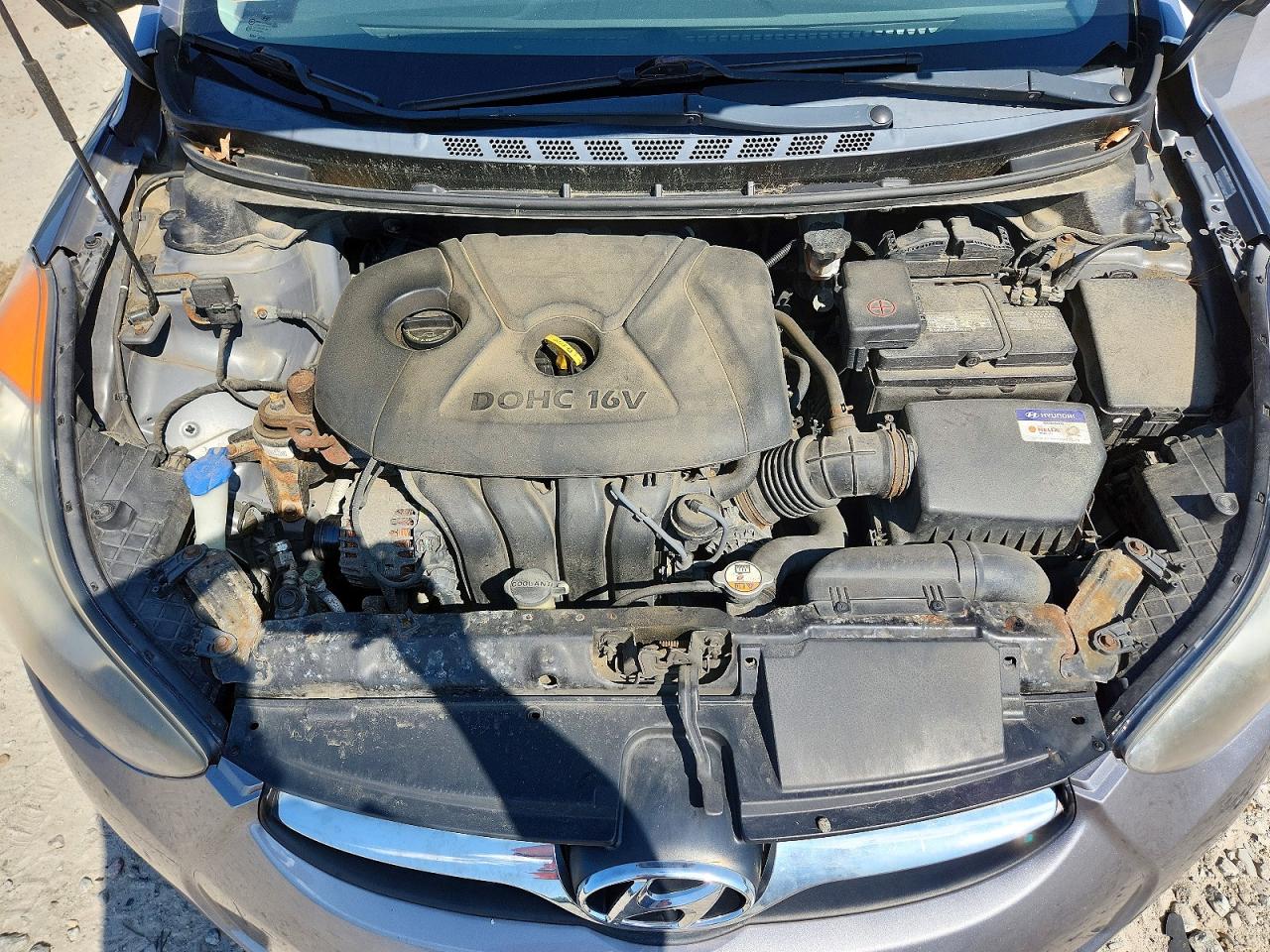2012 Hyundai Elantra Gls Gray vin: KMHDH4AE0CU256790