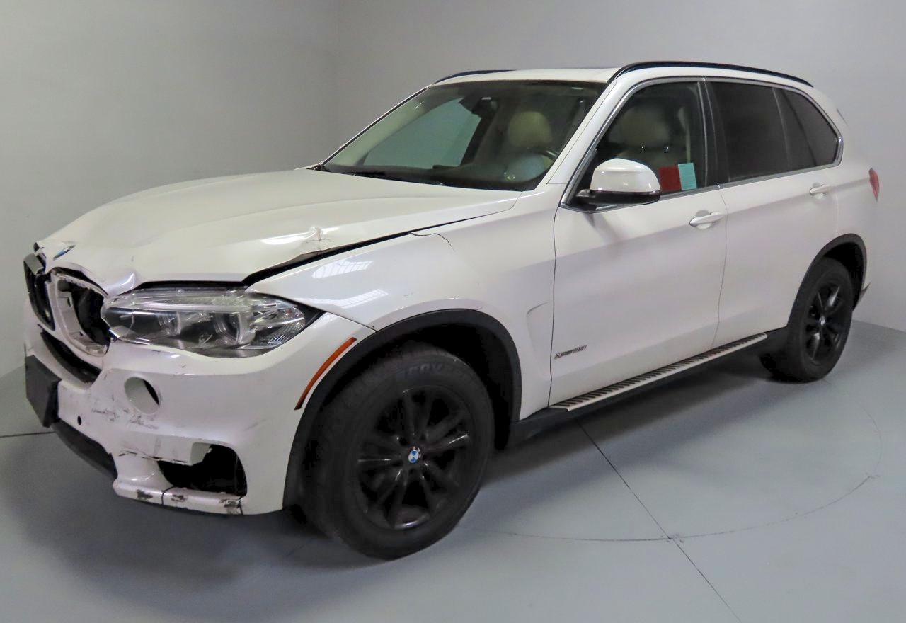 2015 Bmw X5 Xdrive35i White vin: 5UXKR0C54F0K59653