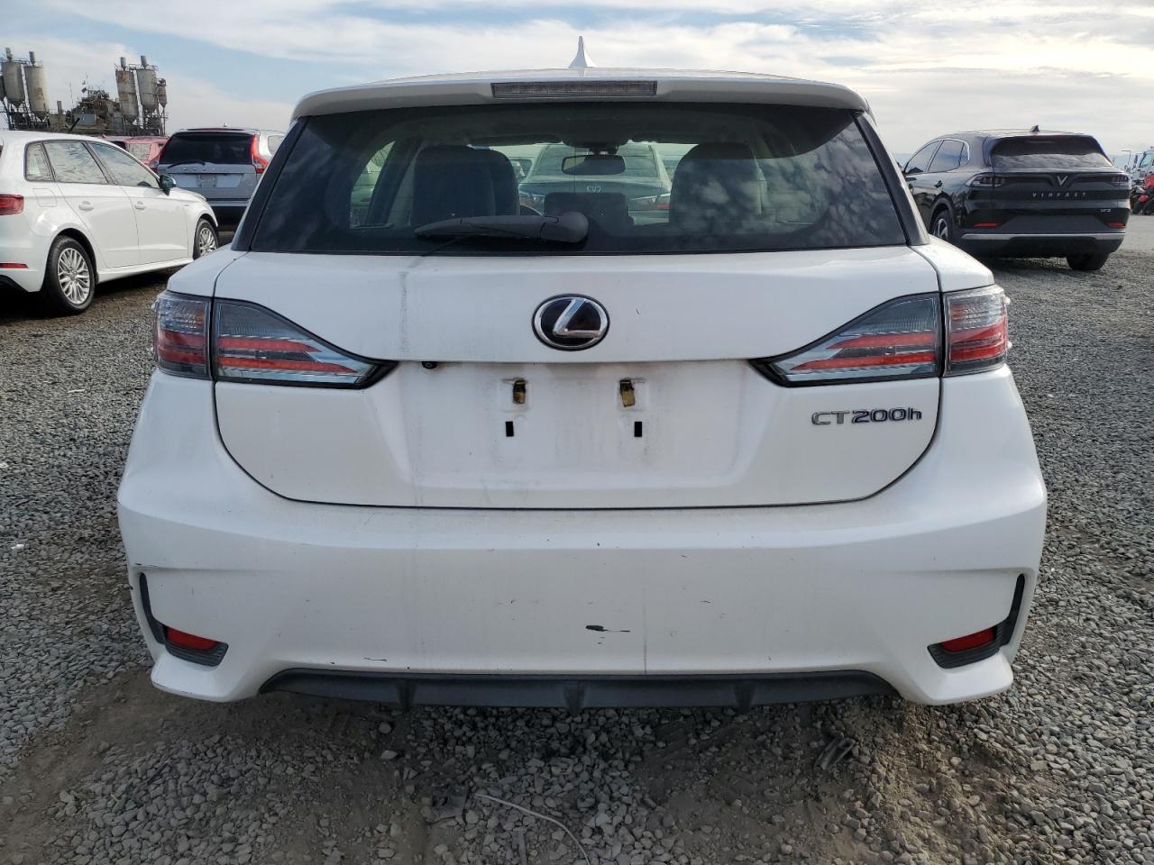 2014 Lexus Ct 200 White vin: JTHKD5BH6E2180303