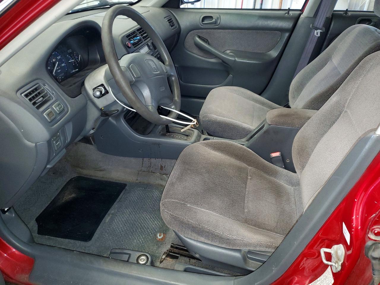 1998 Honda Civic Lx Red vin: 1HGEJ6672WL056332