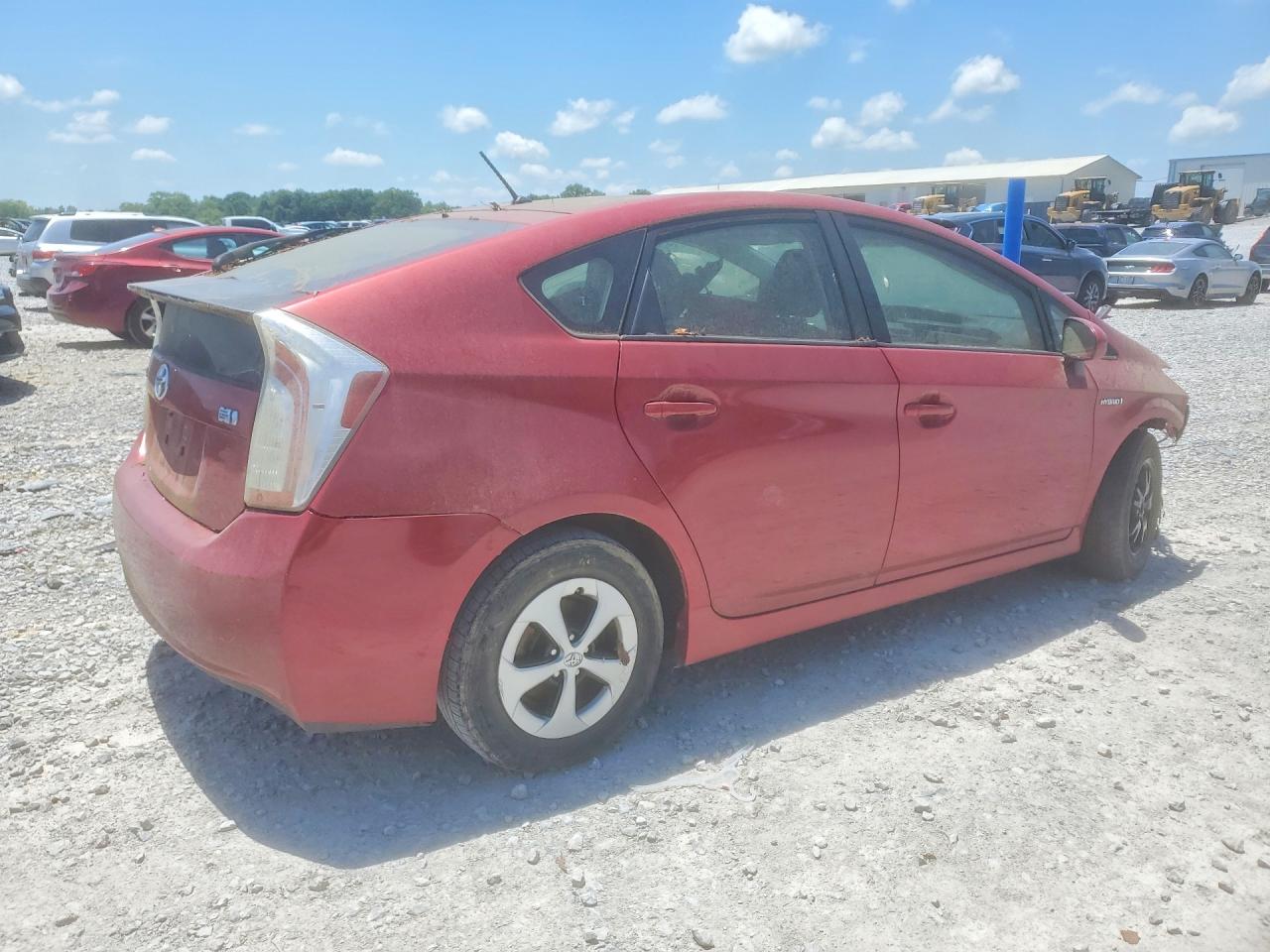 2012 Toyota Prius Two Red vin: JTDKN3DU1C1546006