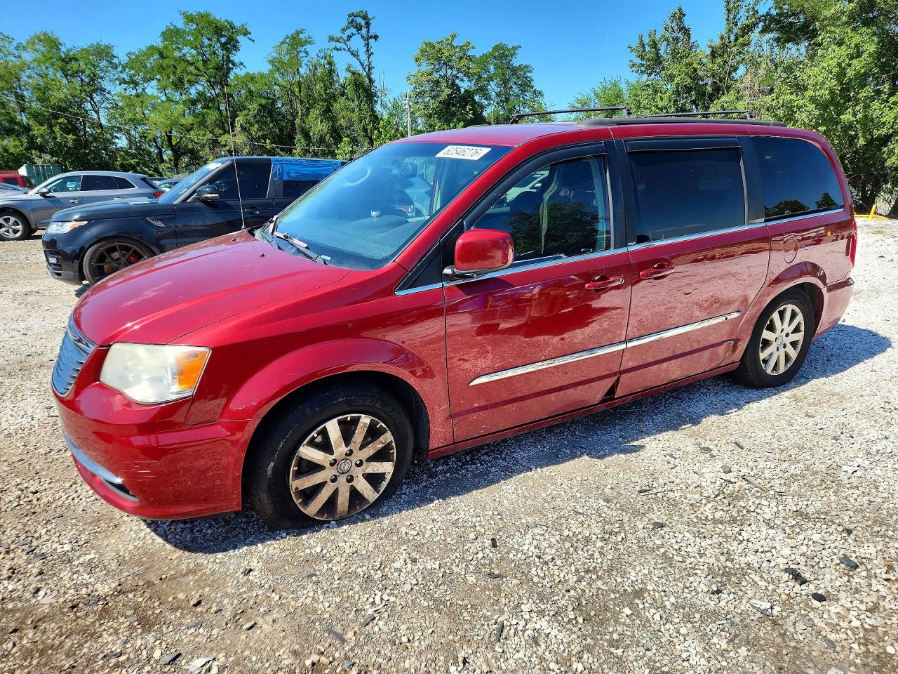 2014 Chrysler Town & Country Touring Красный vin: 2C4RC1BG2ER160120