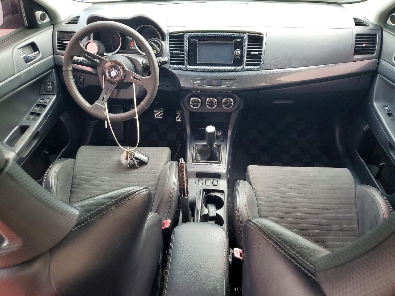 2014 Mitsubishi Lancer Evolution Gsr White vin: JA32W8FVXEU021204