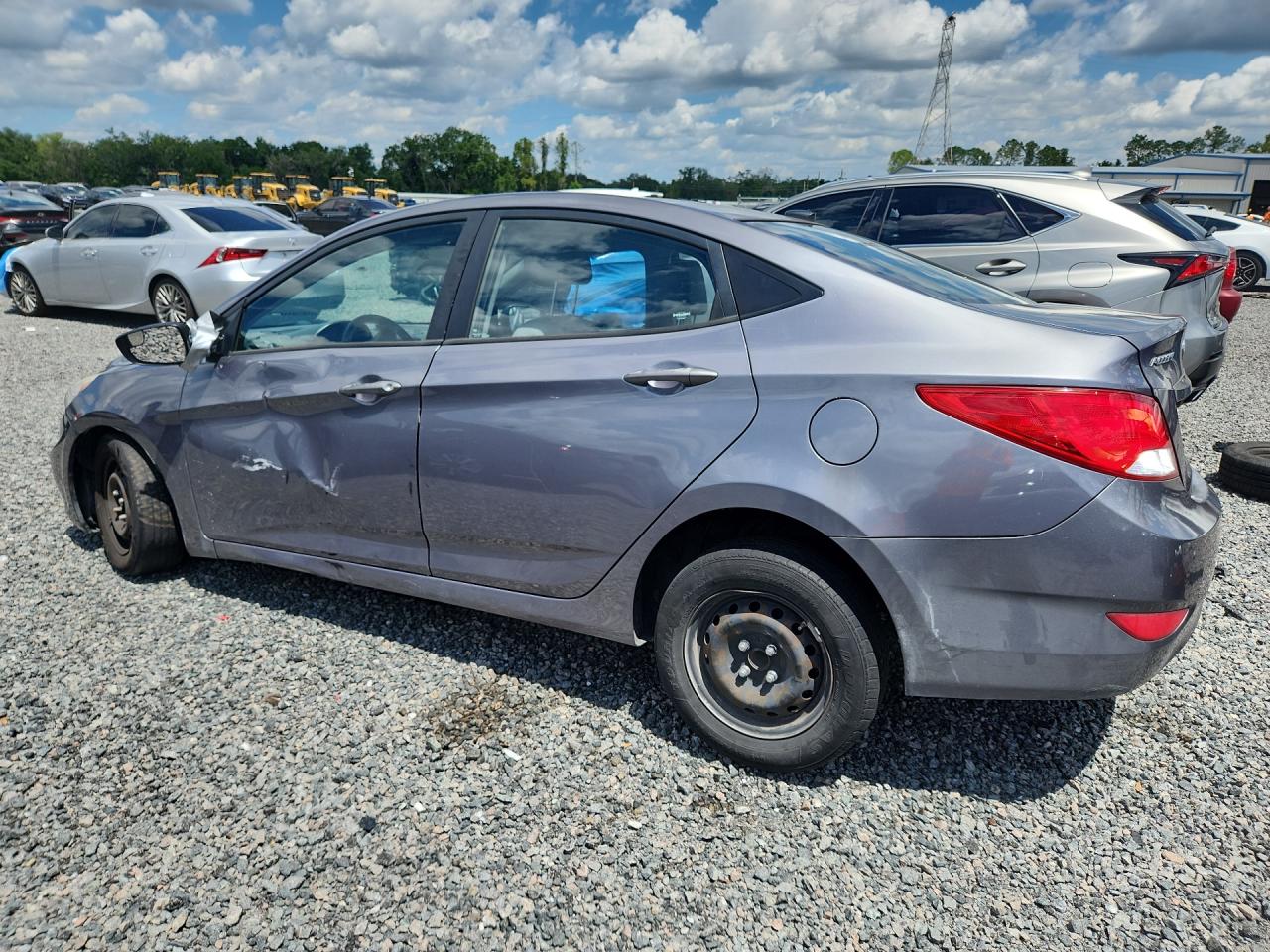 2015 Hyundai Accent Gls Gray vin: KMHCT4AE8FU897992