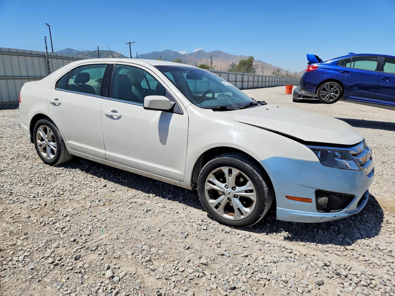 2012 Ford Fusion Se White vin: 3FAHP0HG5CR260212