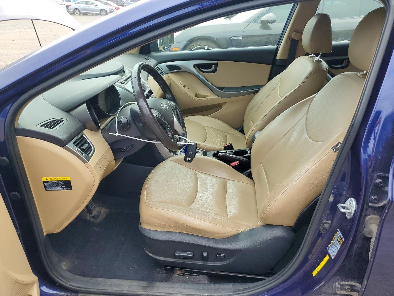2013 Hyundai Elantra Limited Blue vin: 5NPDH4AE0DH326644