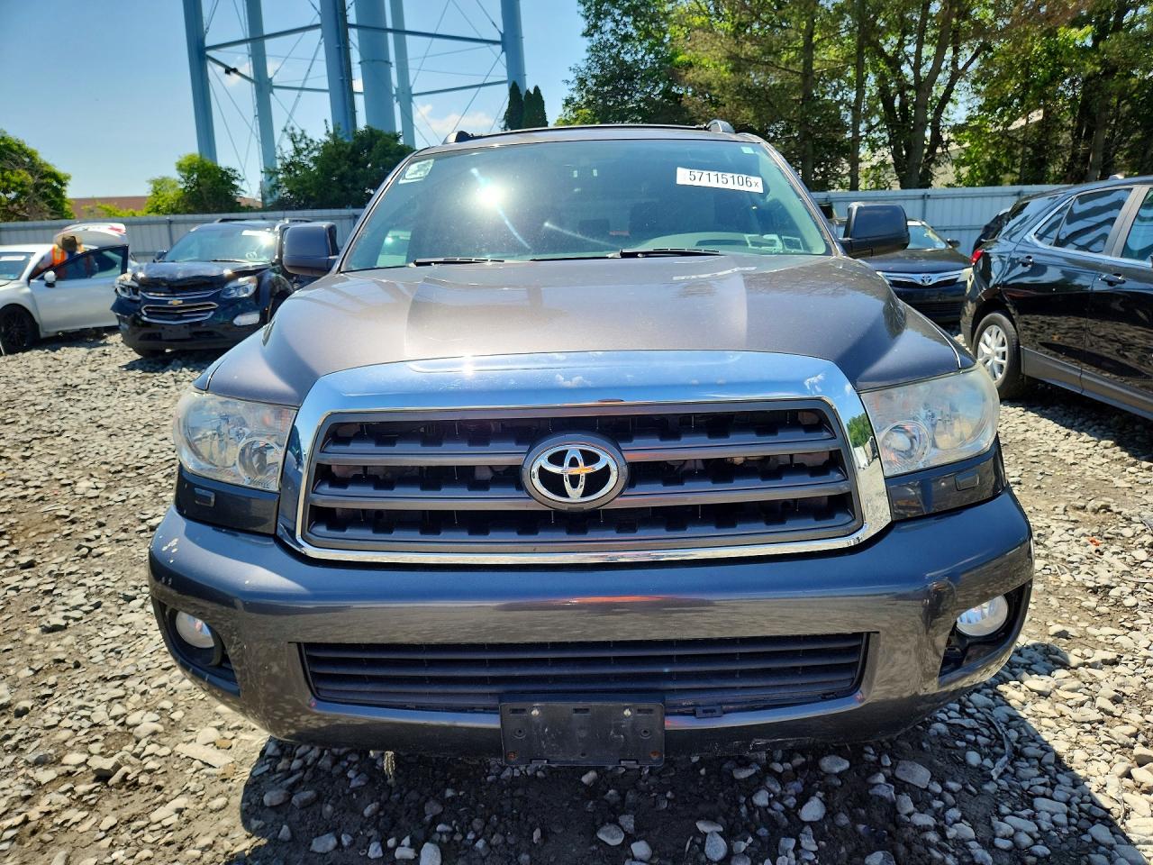 2013 Toyota Sequoia Sr5 Gray vin: 5TDBY5G15DS082730