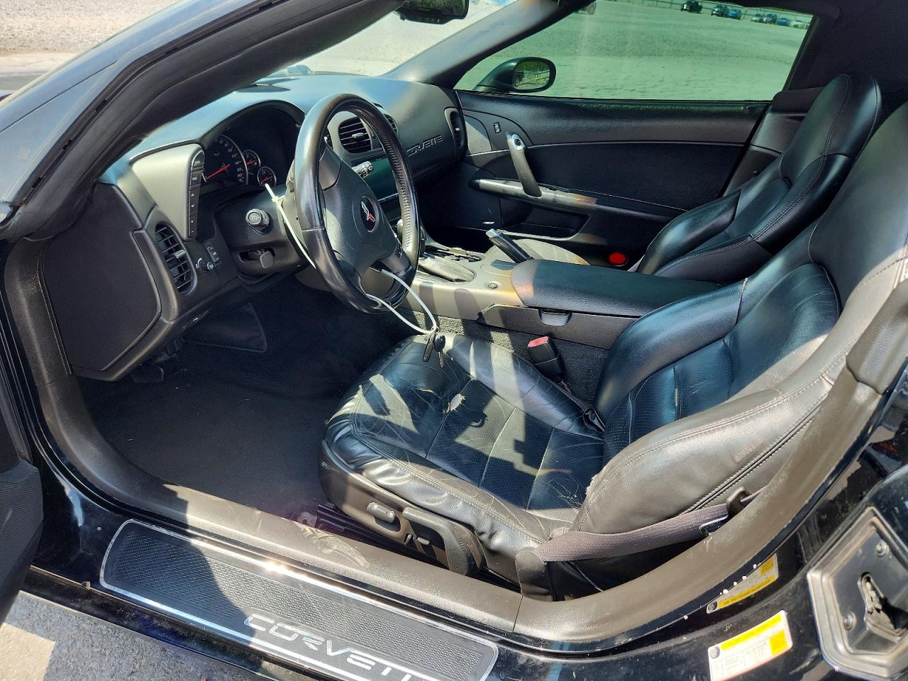 2007 Chevrolet Corvette Black vin: 1G1YY36U975129495