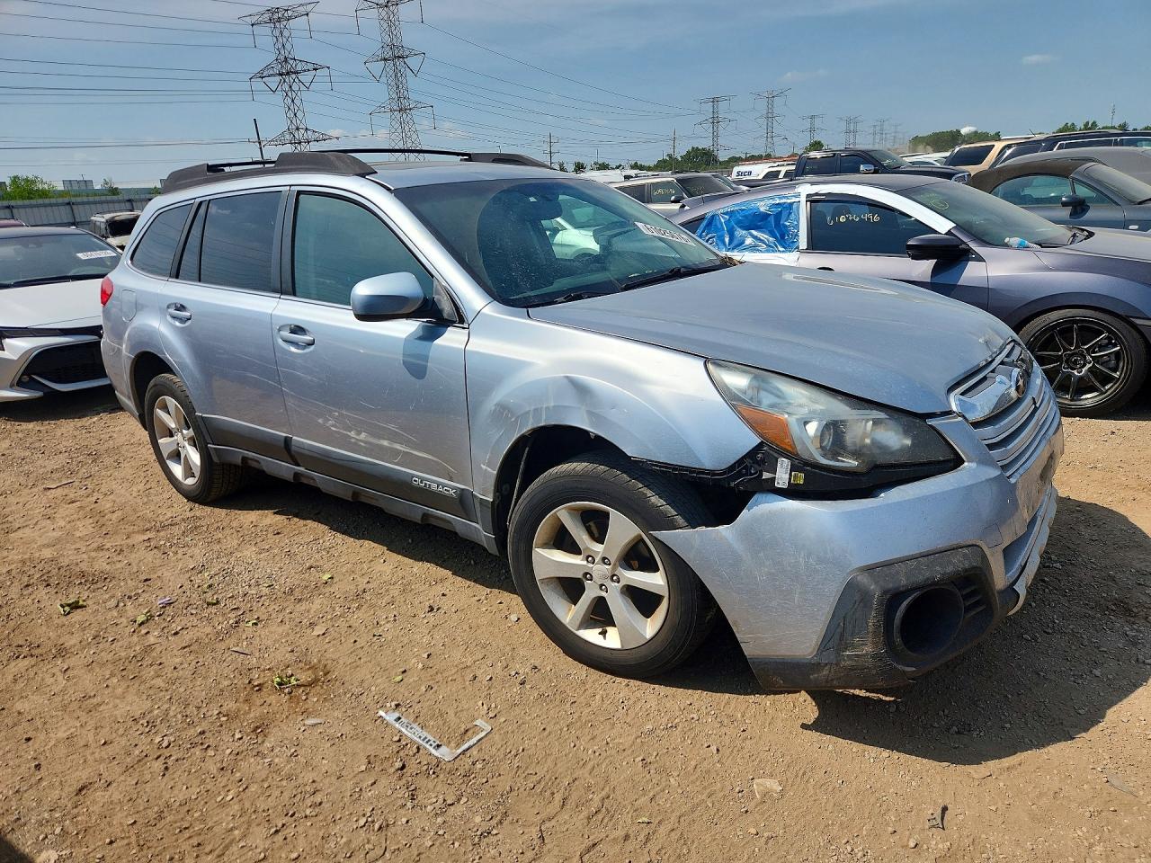 2013 Subaru Outback 2.5i Limited Silver vin: 4S4BRBPC1D3202064