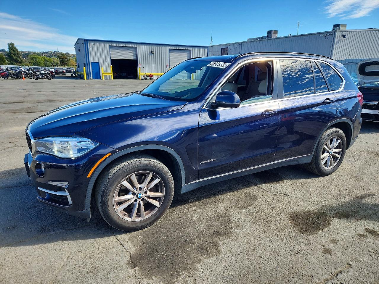 2015 Bmw X5 Xdrive35d Blue vin: 5UXKS4C58F0N07866
