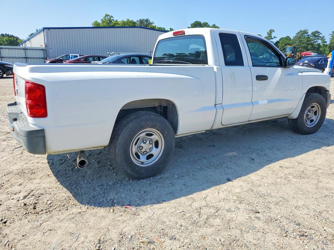 2008 Dodge Dakota St White vin: 1D7HE22K68S538643