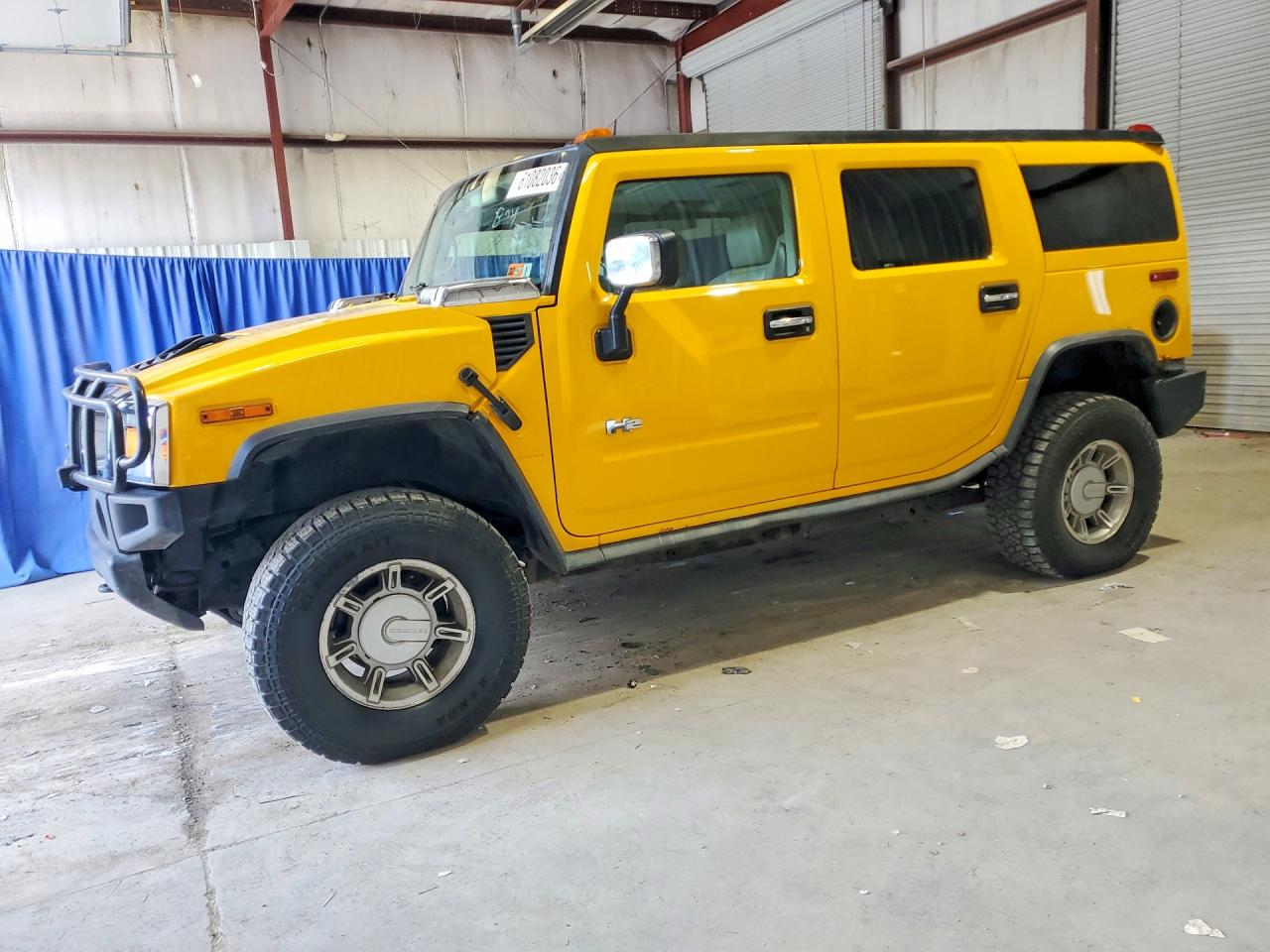 2003 Hummer H2 Yellow vin: 5GRGN23U83H141588