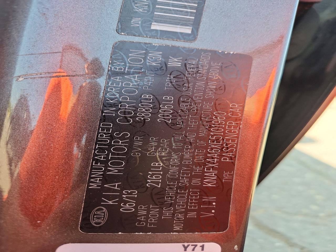 2014 Kia Forte Lx Brown vin: KNAFX4A6XE5101960