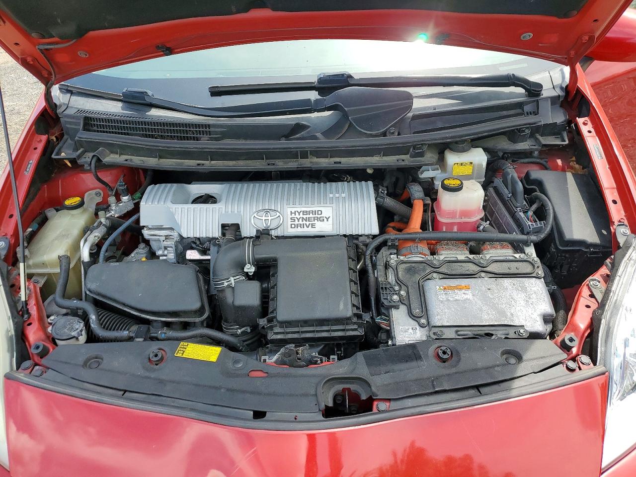 2010 Toyota Prius Ii Red vin: JTDKN3DU5A0191280