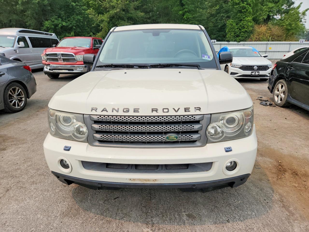 2008 Land Rover Range Rover Sport Hse White vin: SALSK25458A175658