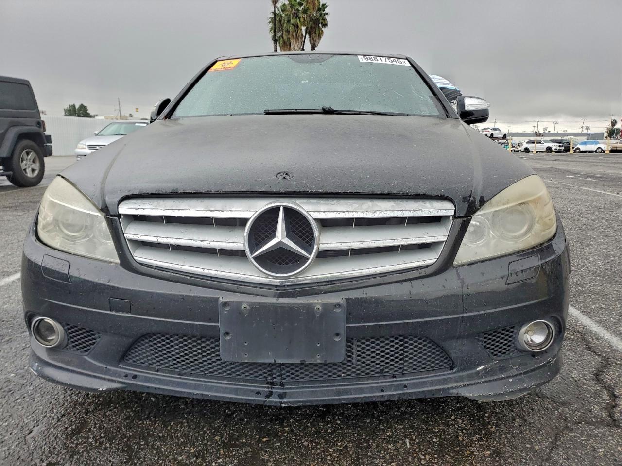 2009 Mercedes-benz C 350 Black vin: WDDGF56X09R056663