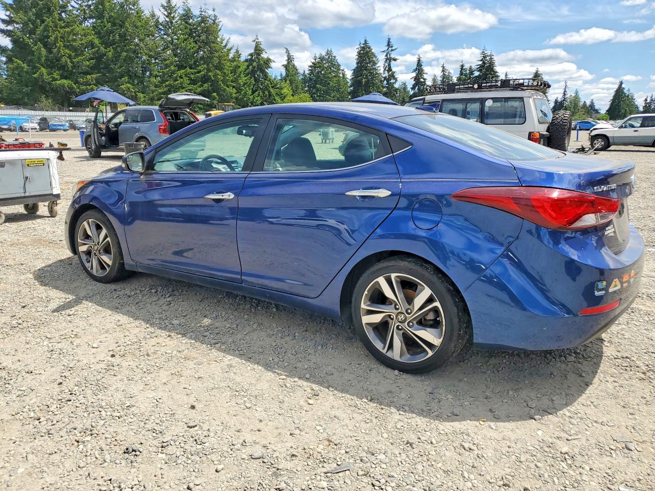 2016 Hyundai Elantra Limited Blue vin: 5NPDH4AE3GH723480