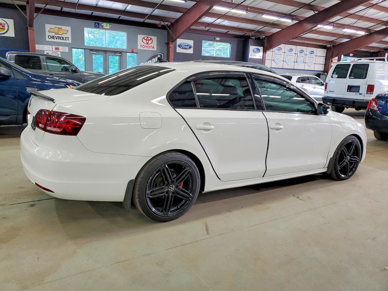 2014 Volkswagen Jetta Tdi White vin: 3VW3L7AJ8EM360607