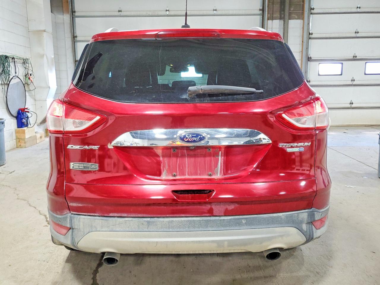 2015 Ford Escape Titanium Red vin: 1FMCU9JX1FUB49340