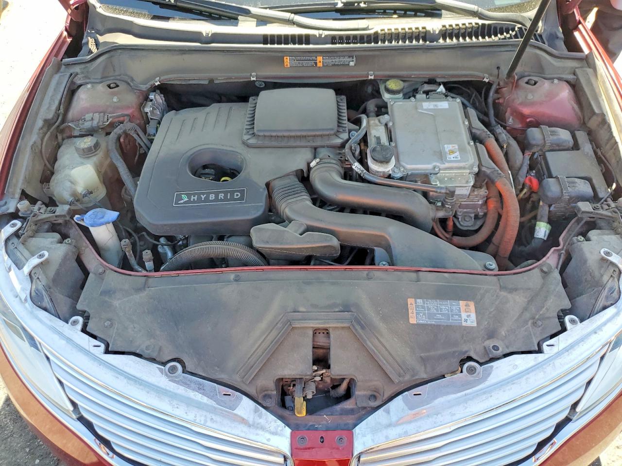 2015 Lincoln Mkz Hybrid Red vin: 3LN6L2LU9FR614755