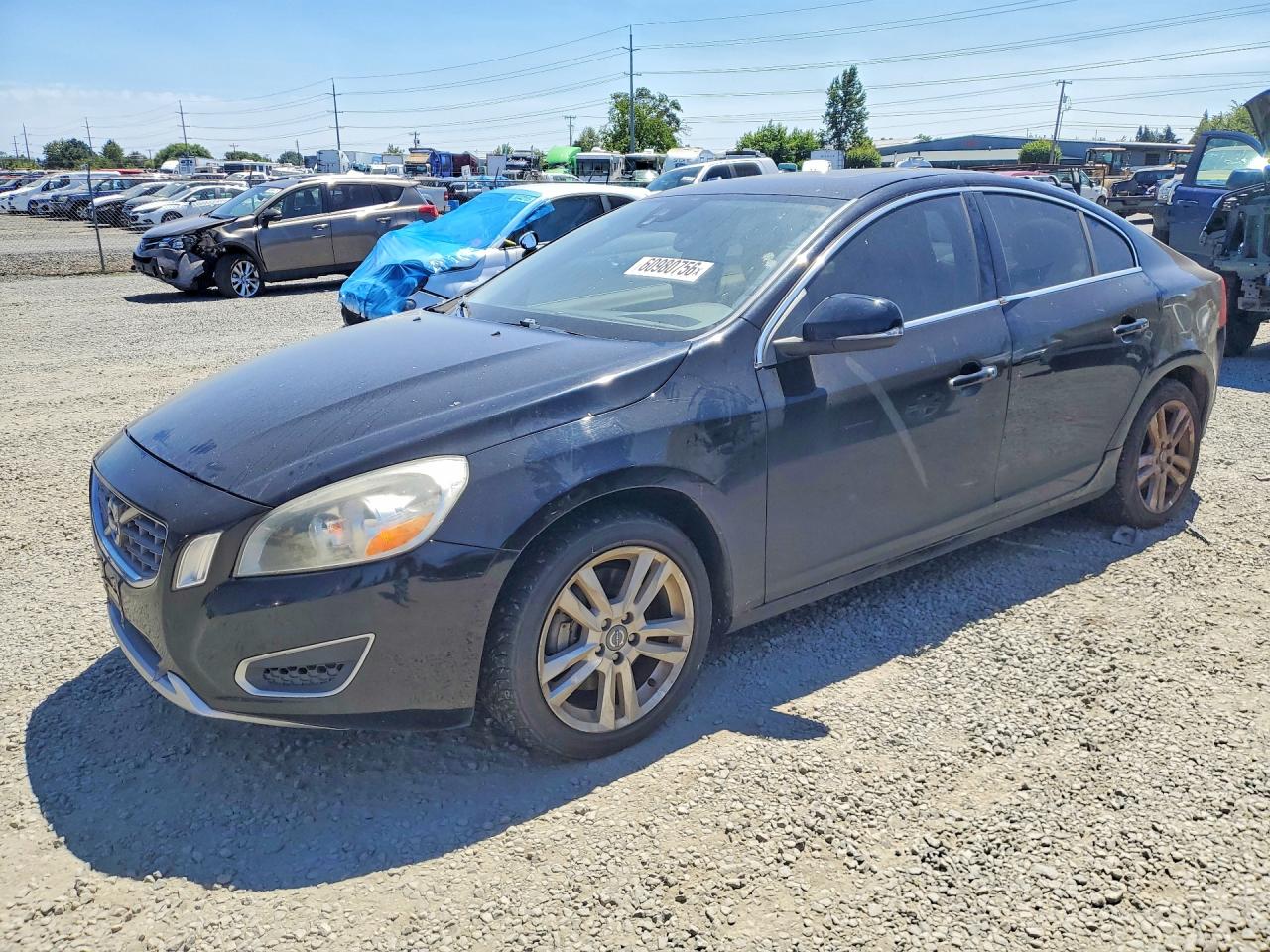 2012 Volvo S60 T5 Black vin: YV1622FS7C2110734