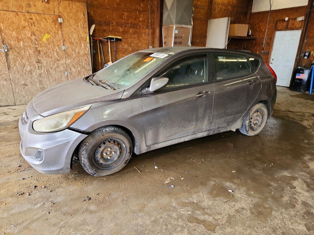 2015 Hyundai Accent Gs Gray vin: KMHCT5AE9FU220861