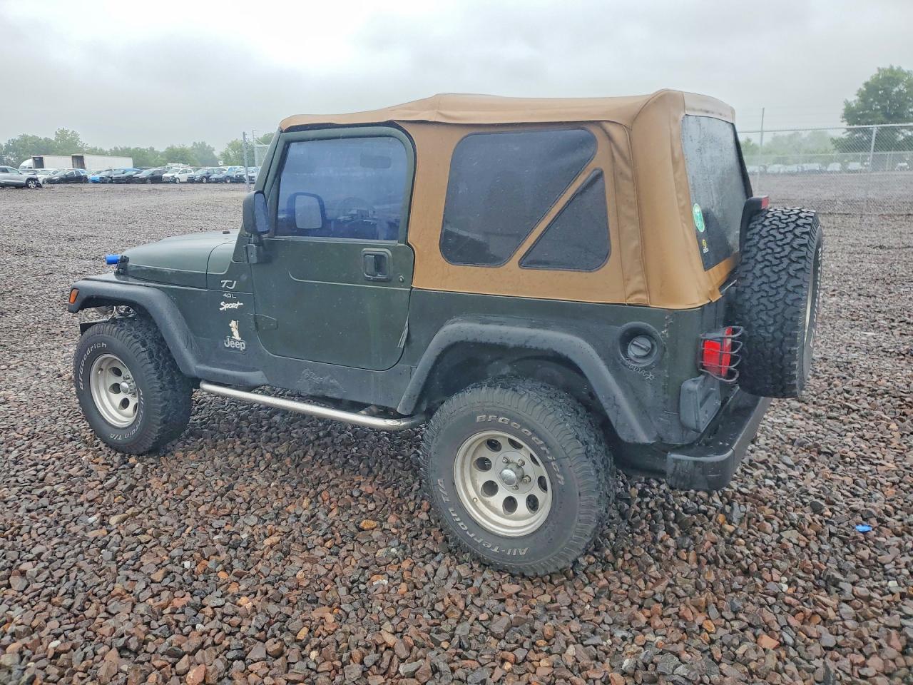 1998 Jeep Wrangler / Tj Sport Green vin: 1J4FY19S9WP786680