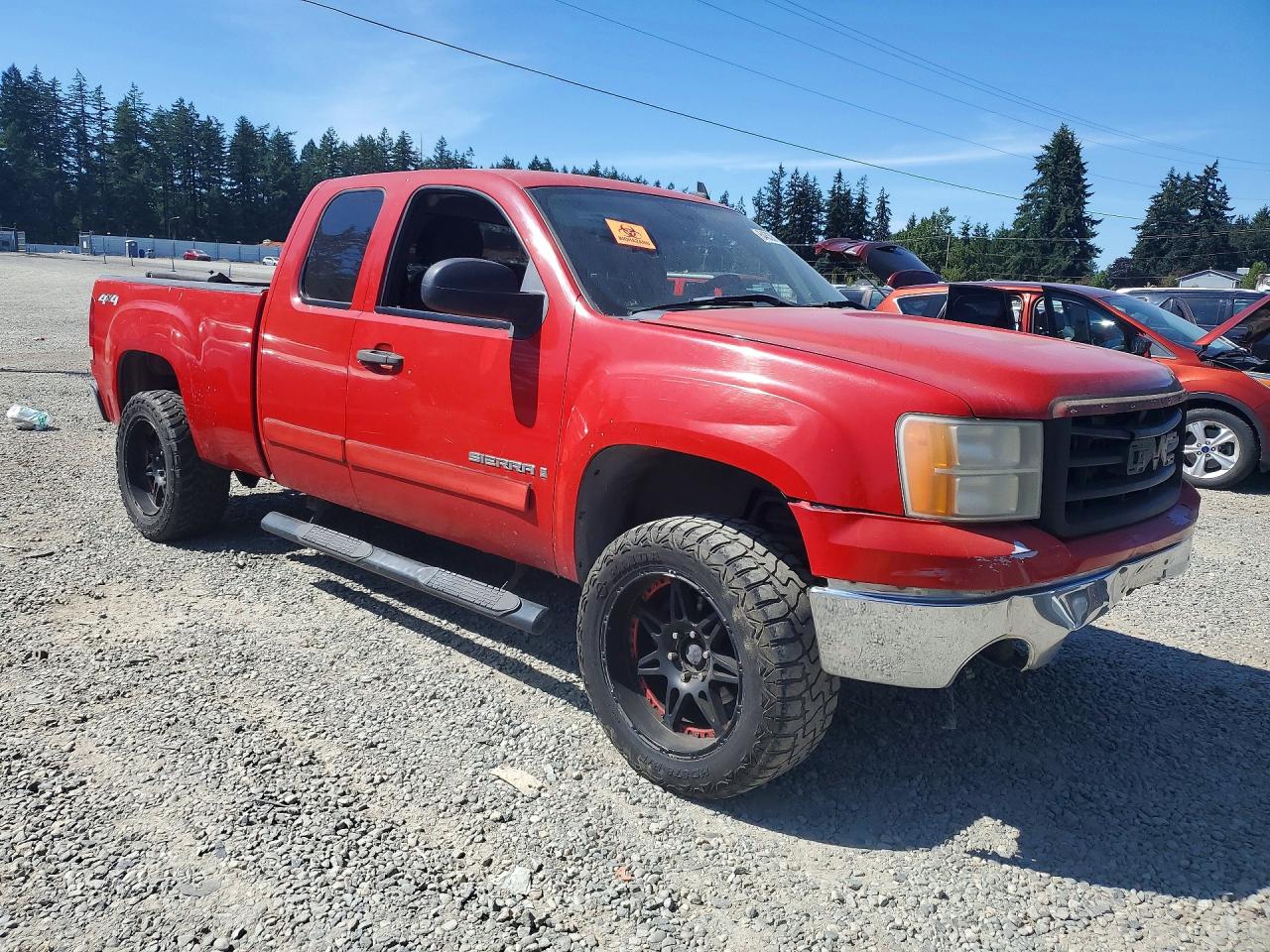 2007 Gmc New Sierra K1500 Red vin: 1GTEK19J07Z511621