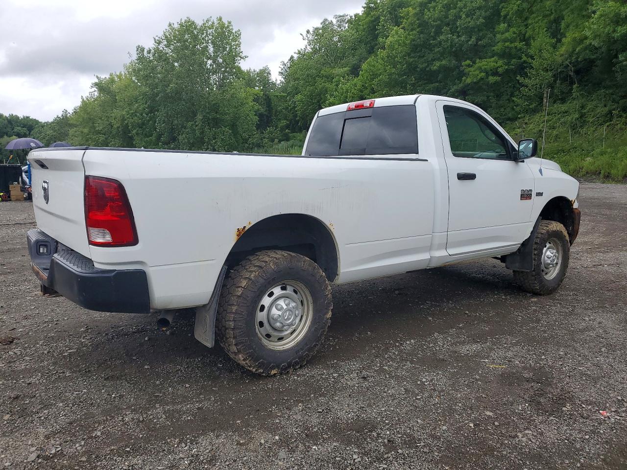 2012 Dodge Ram 2500 St White vin: 3C6LD5AT7CG281177