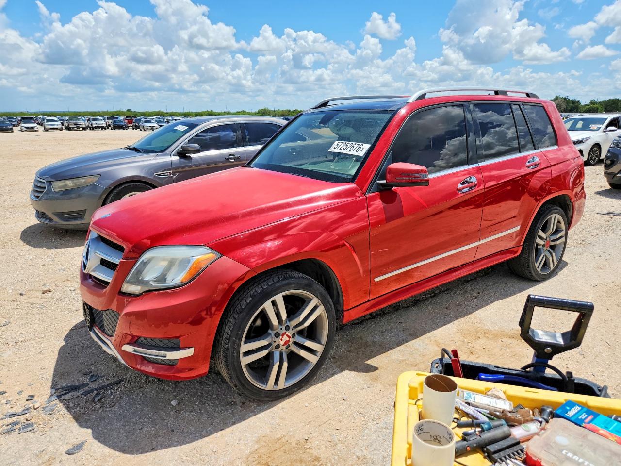 2014 Mercedes-benz Glk 350 Red vin: WDCGG5HB4EG323375