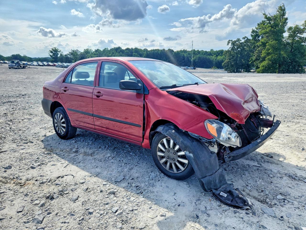 2003 Toyota Corolla Ce Red vin: 1NXBR32EX3Z004073